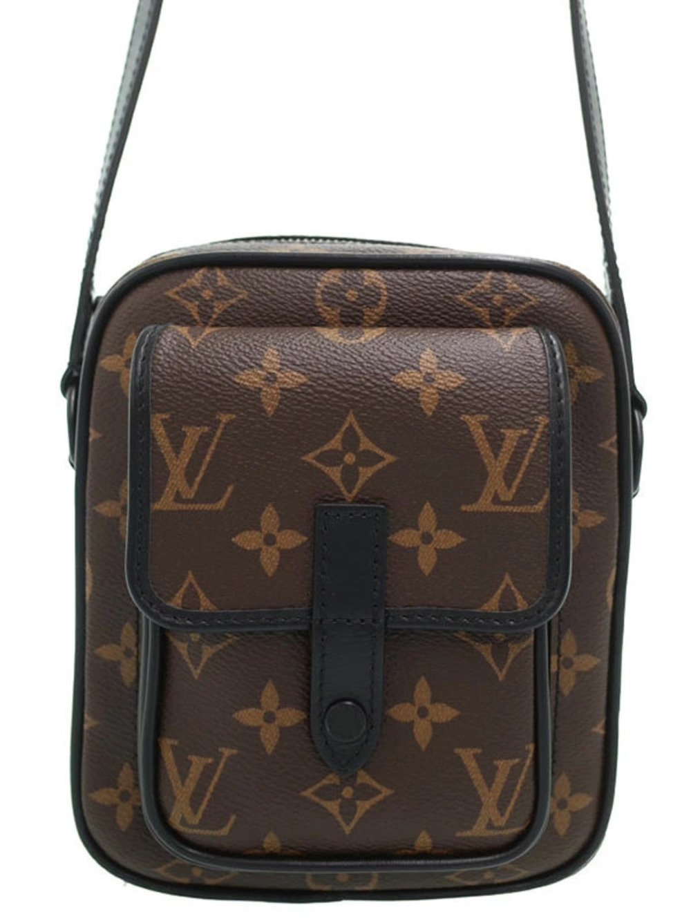 Louis Vuitton Monogram Christopher Wallet Backpack Canvas Leather Macassar Brown